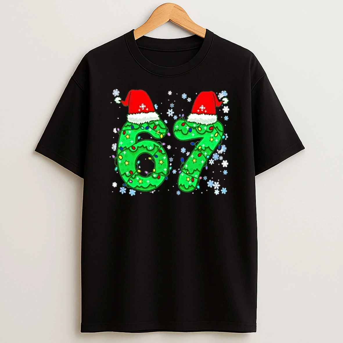 Santa Hat 67 Christmas Lights Shirts