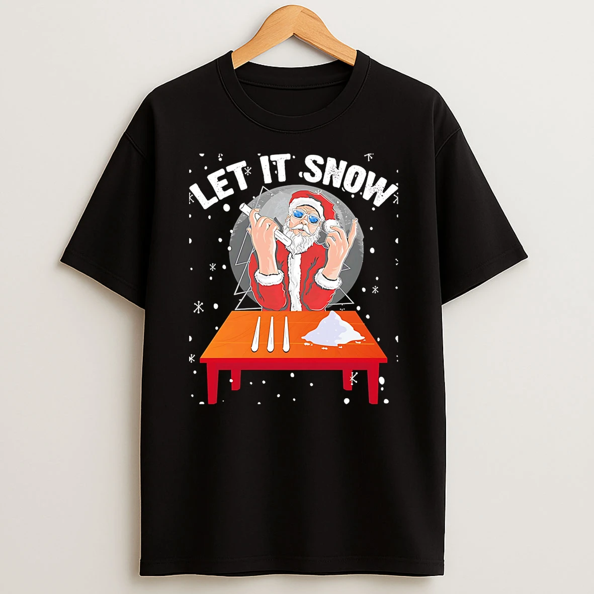 Santa Let It Snow Christmas Shirts