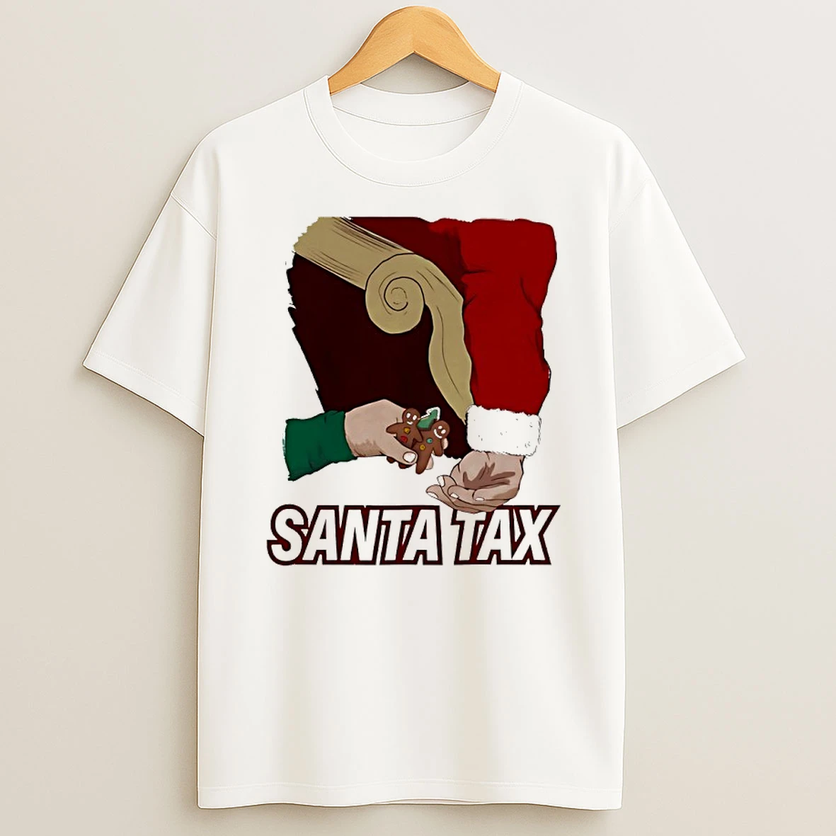 Santa Tax Gingerbread Cookie Shirts
