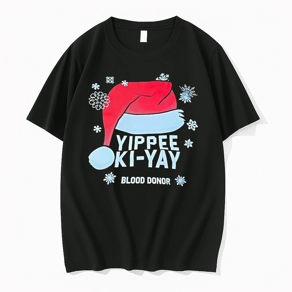 Santa Hat Yippee Ki Yay Blood Donor Christmas Shirts