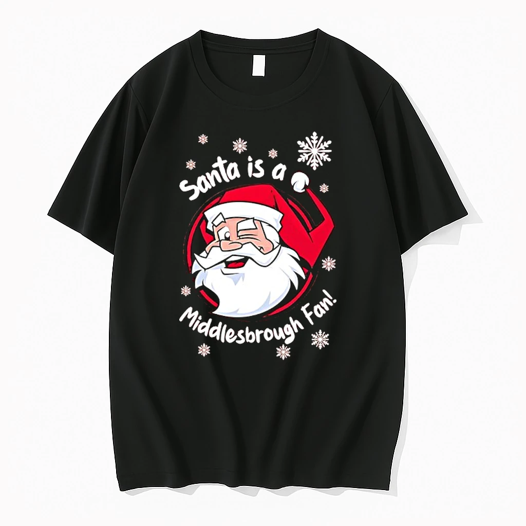 Santa Is An Middlesbrough Fan Graphic Shirts