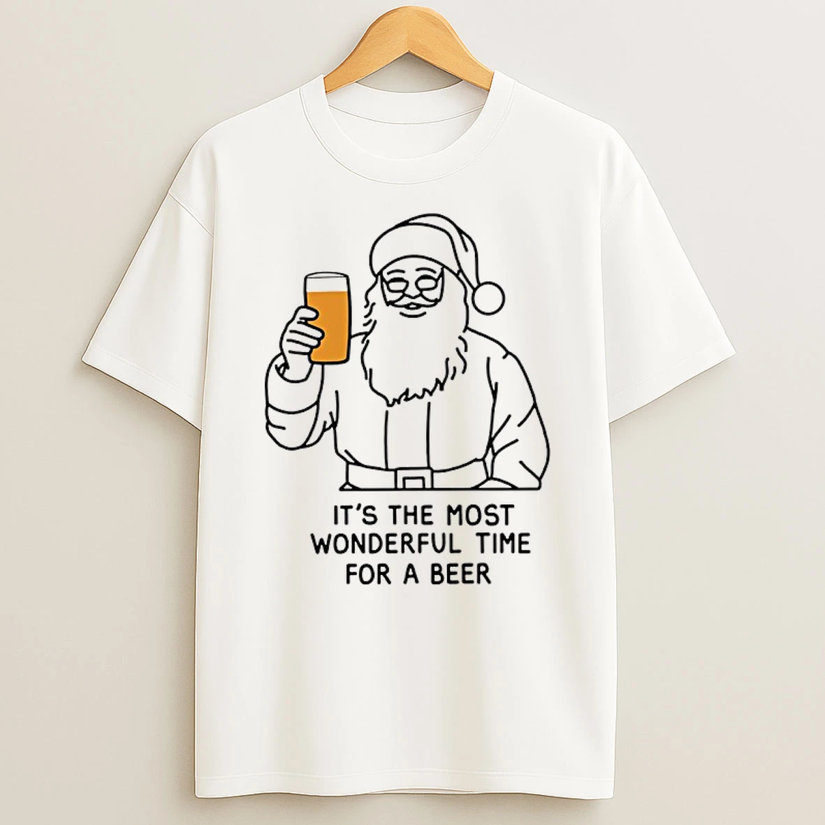 Santa Its The Most Wonderful Time For A Beer Shirts