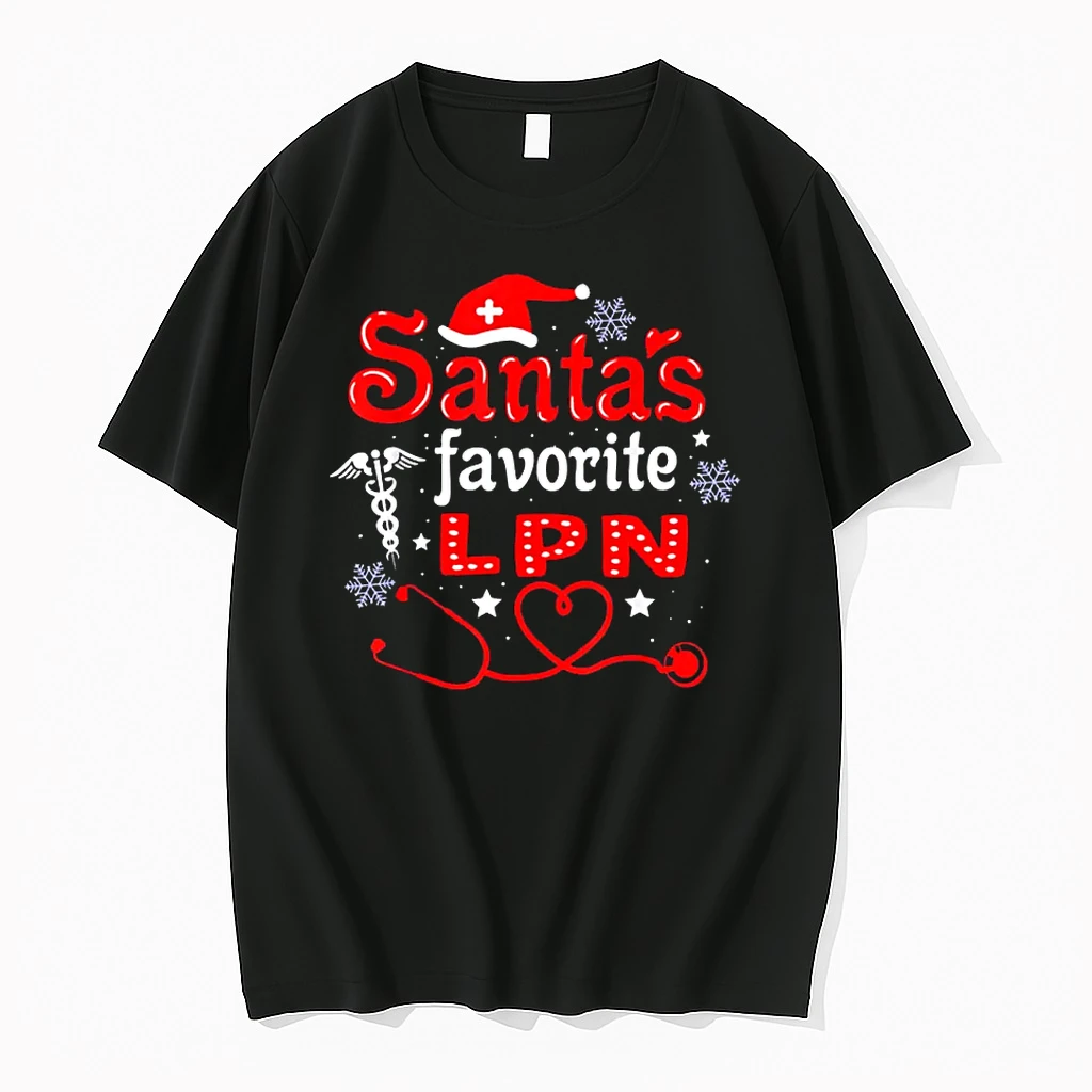 Santas Favorite Lpn Christmas Lpn Christmas For Nurse Love Shirts