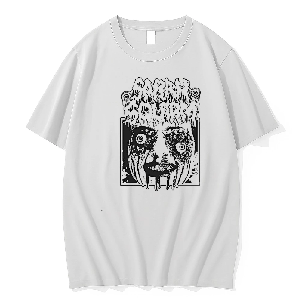 Sarah Squirm Metal Face Horror Shirts
