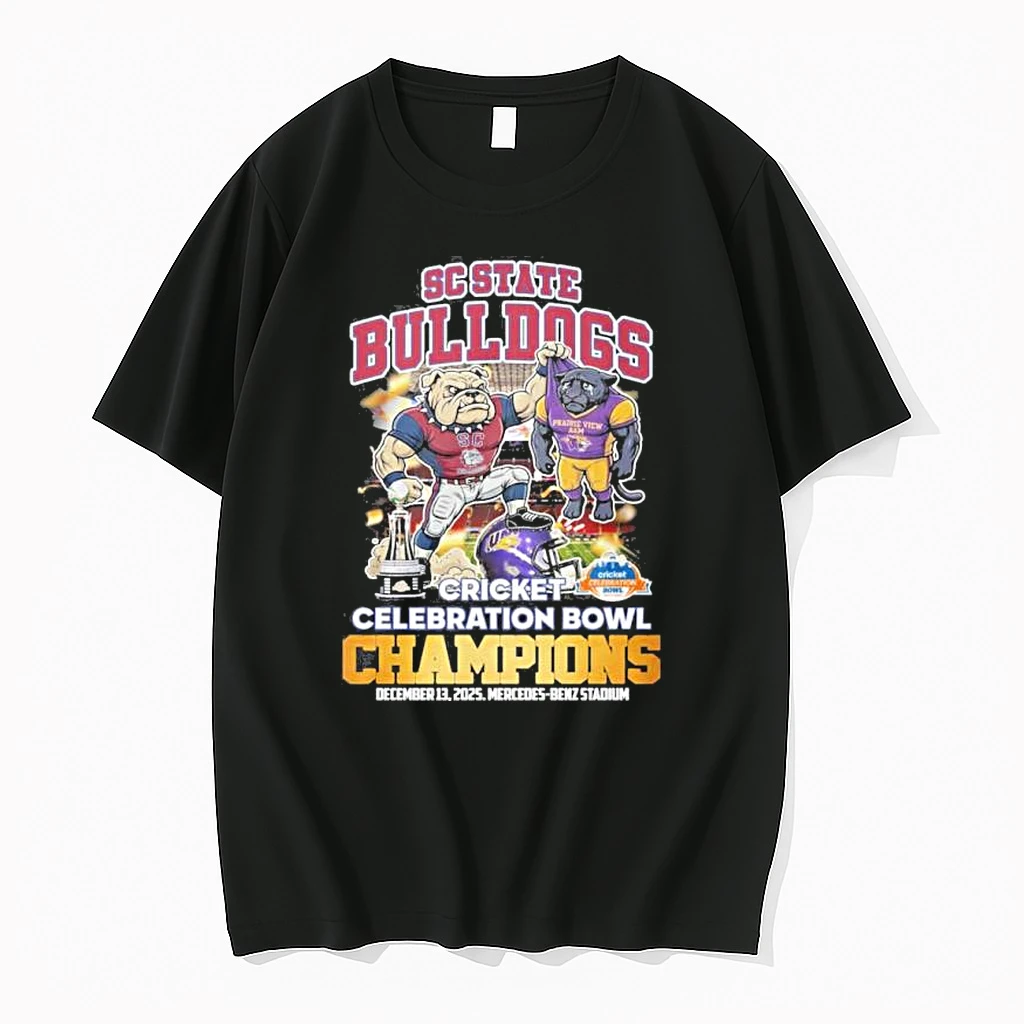 Sc State Bulldogs Beat Prairie View Am Mascot Celebration Bowl Champions Shirts