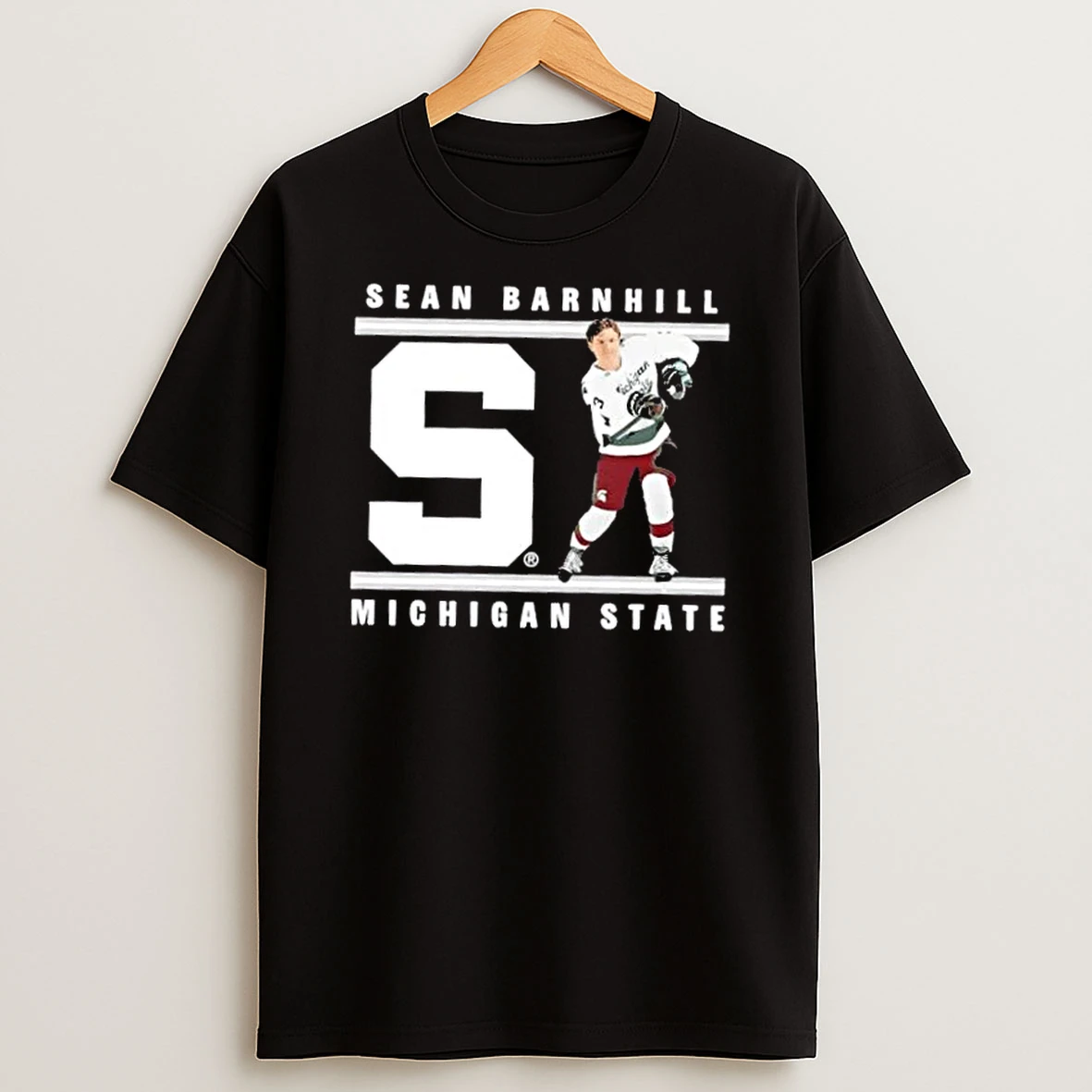 Sean Barnhill Michigan State Forest Green Letter Shirts