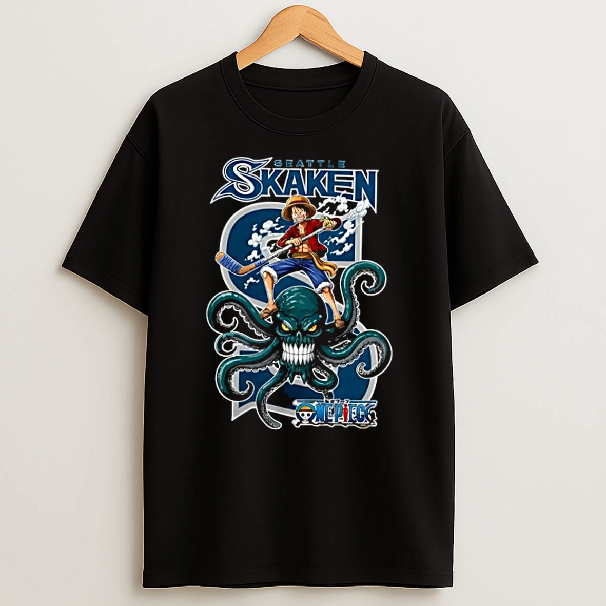 Seattle Kraken One Piece Luffy Shirts