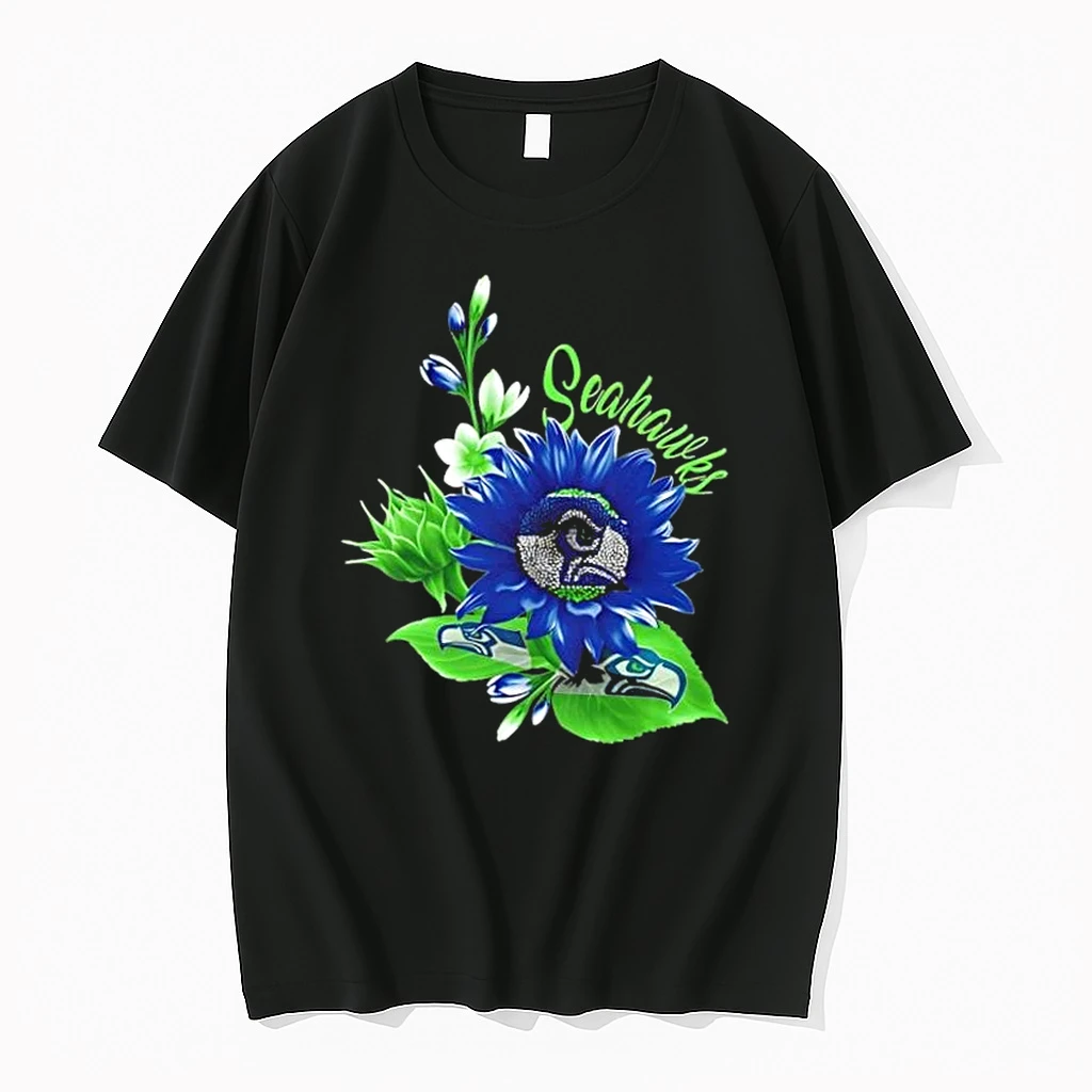 Seattle Seahawks Football X Sunflower Floral Shirts