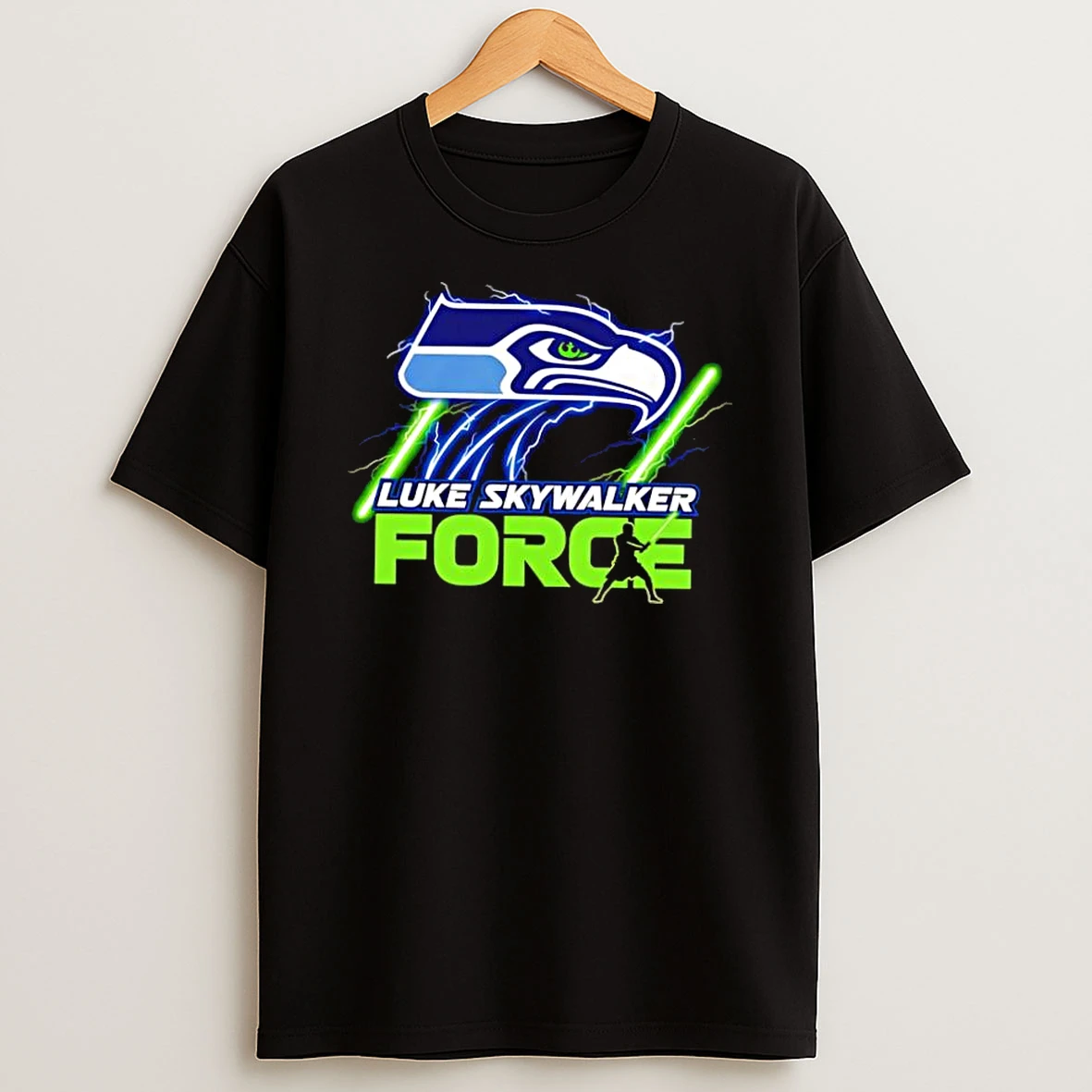 Seattle Seahawks Luke Skywalker Force Of Football Fan Shirts