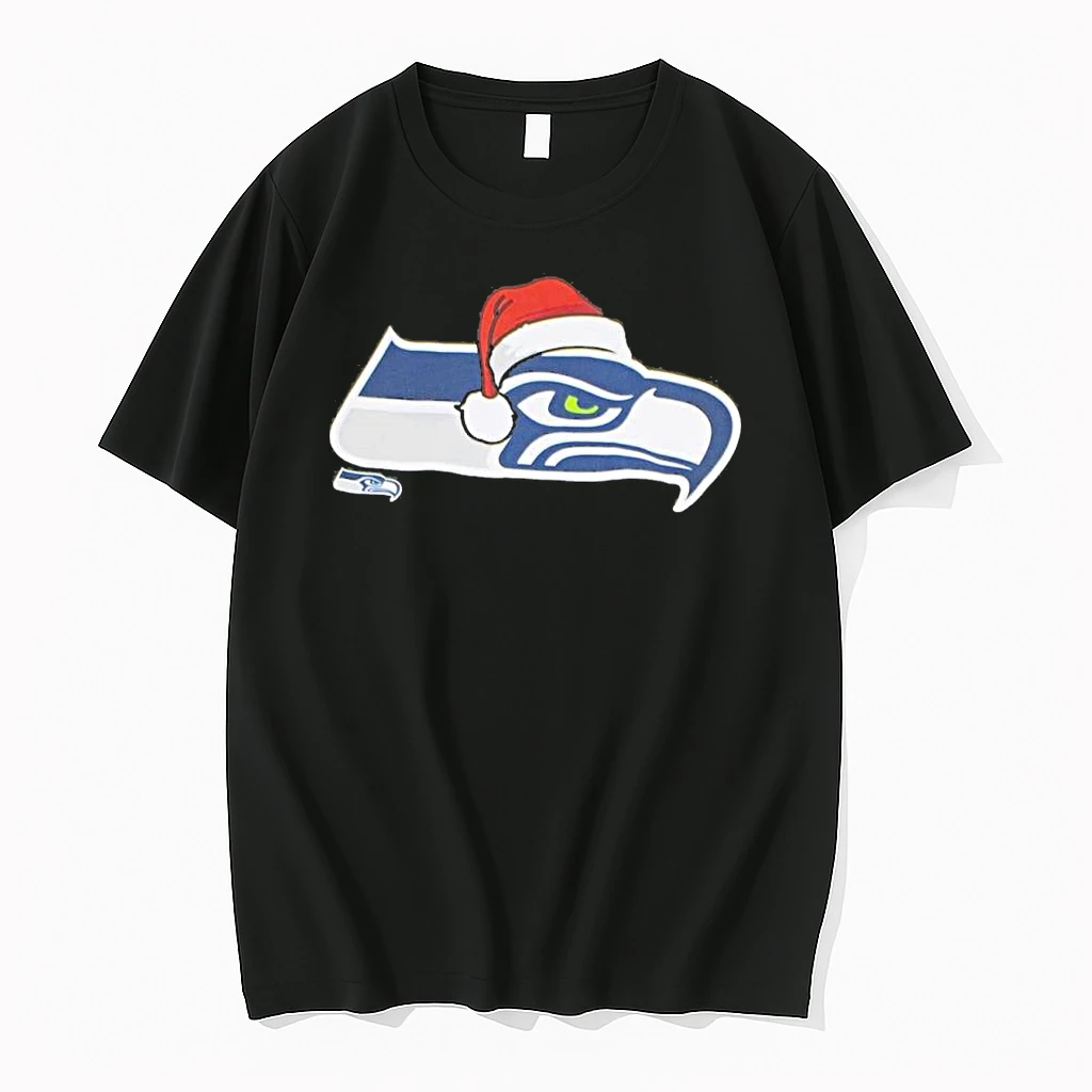 Seattle Seahawks Santa Hat Logo Shirts