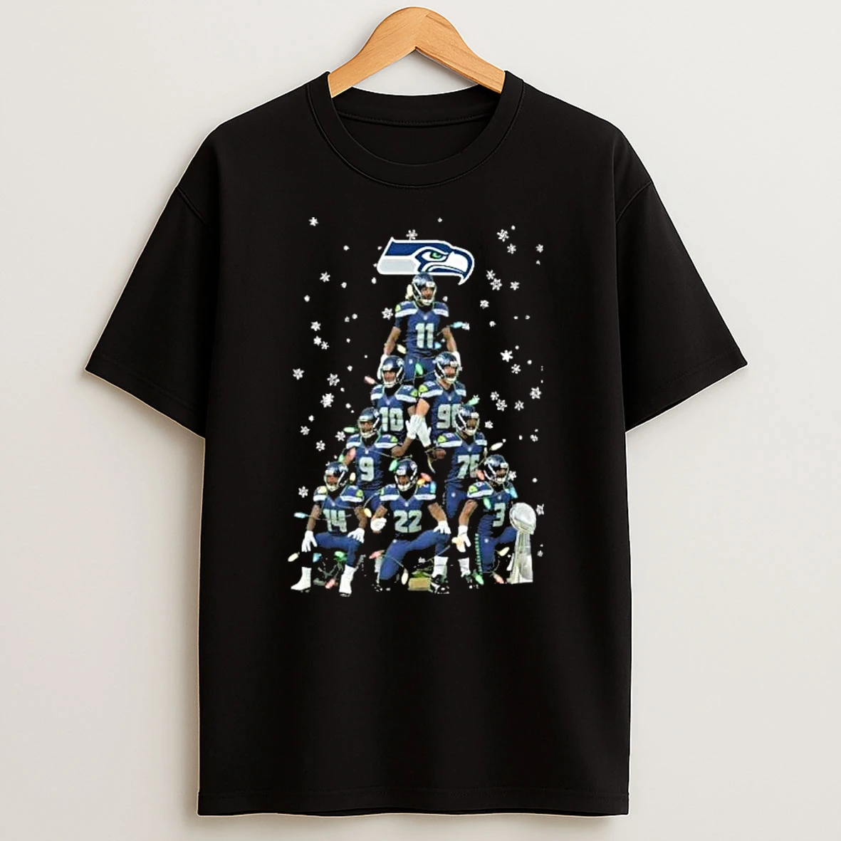 Seattle Seahawks Team Christmas Tree Shirts