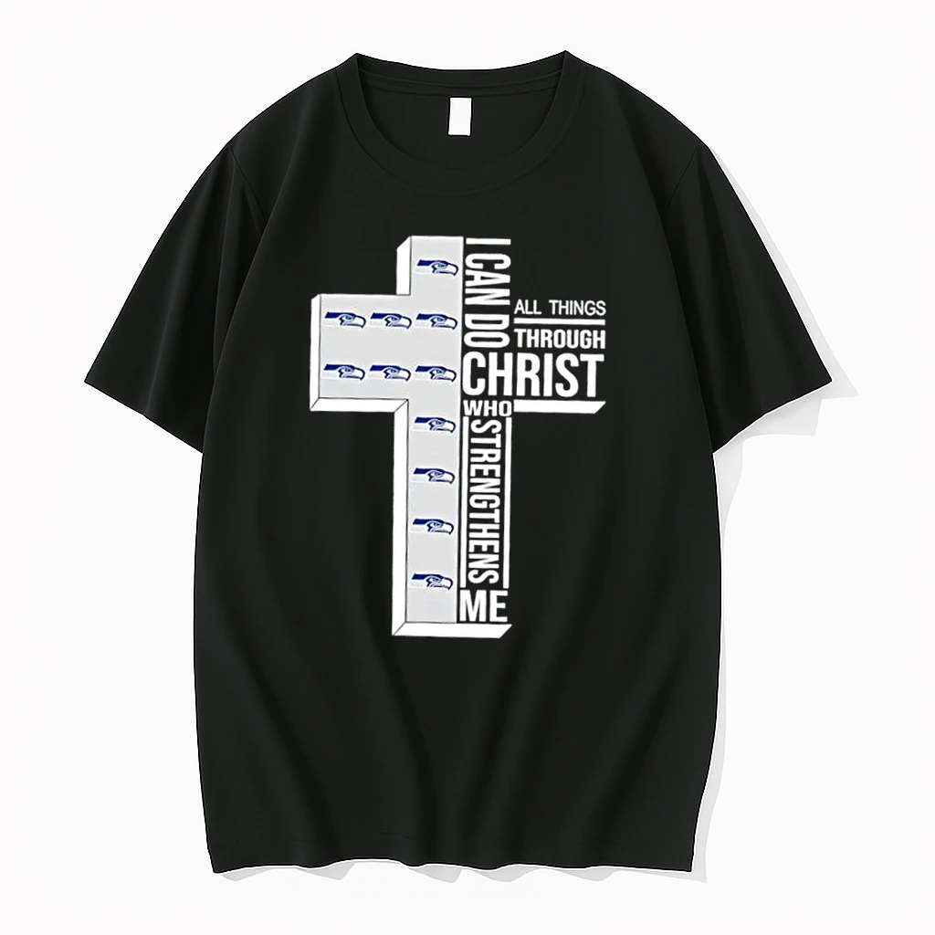 Seattle Seahawks Football X I Can Do All Things Through Christ Who Strengthens Me Shirts