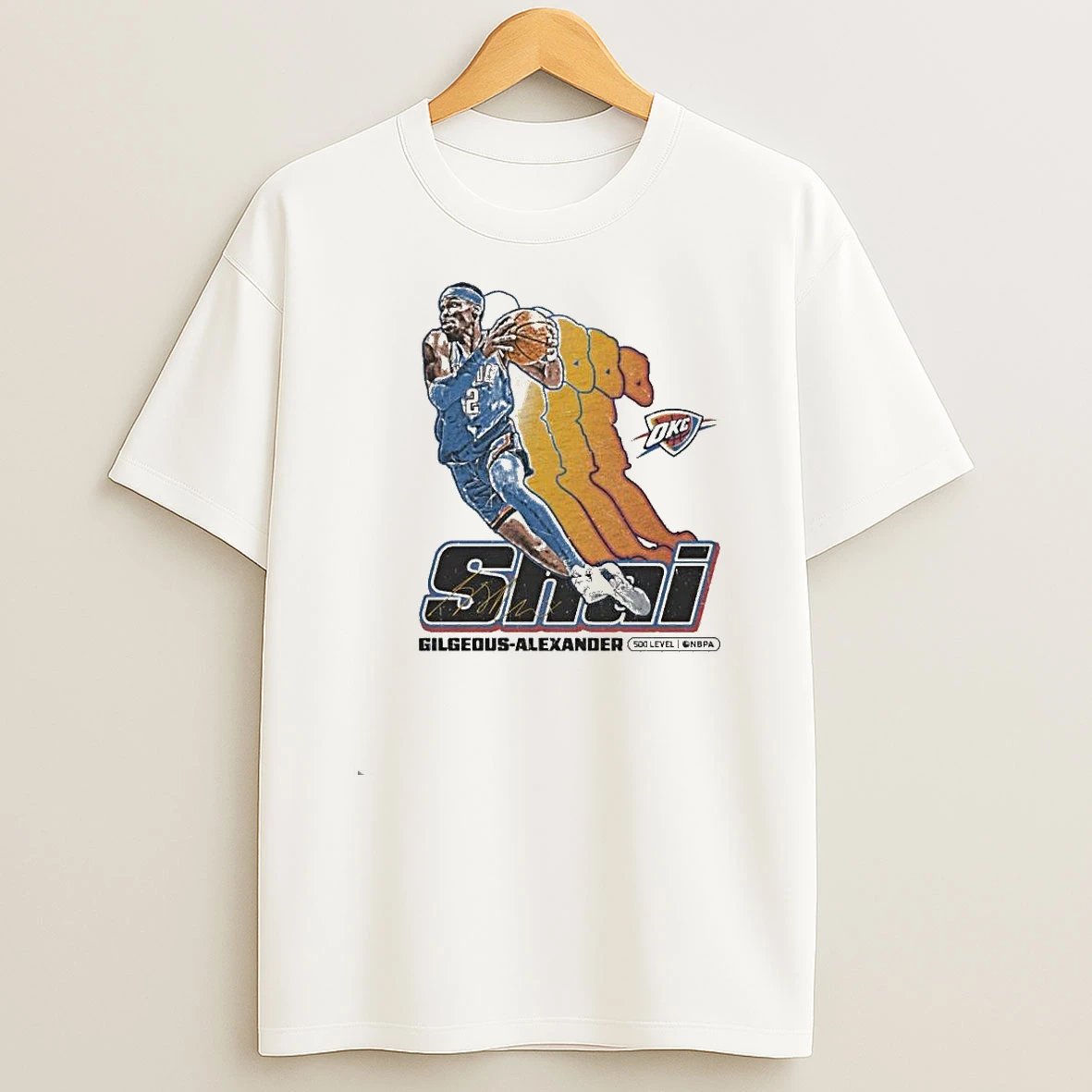 Shai Gilgeous Alexander Oklahoma City Thunder Nba Retro Signature Shirts