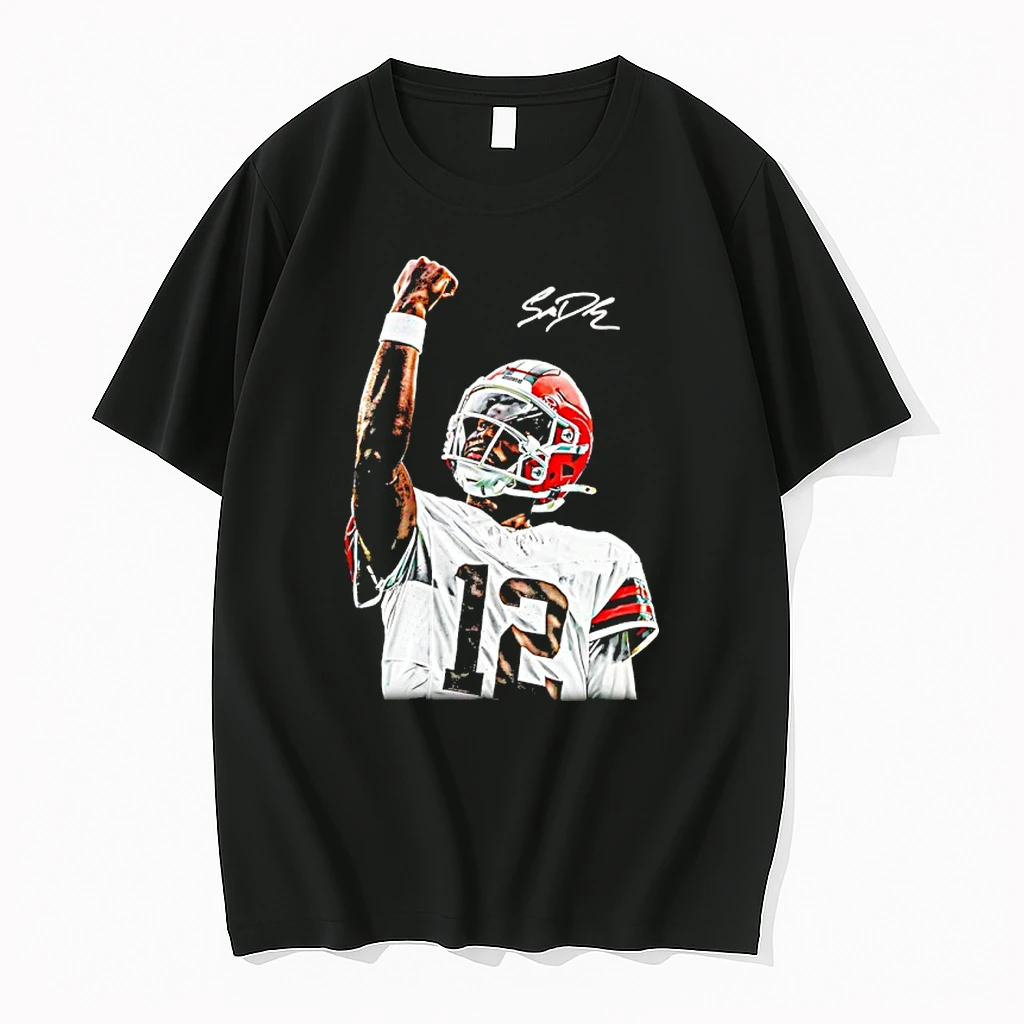 Shedeur Sanders Cleveland Browns Perfect Timing Graphic Signature Shirts