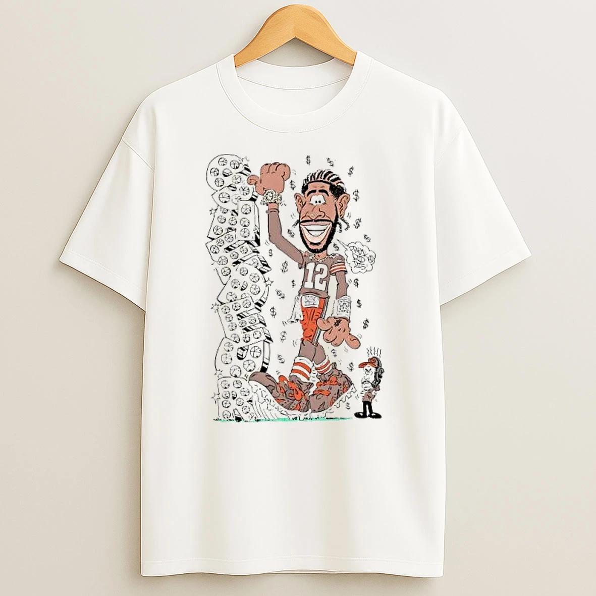 Shedeur Sanders Freak Did Dis Caricature Cleveland Browns Shirts