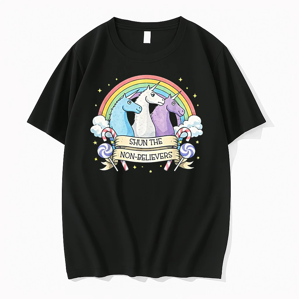 Shun The Non Believers Unicorn Candy Shirts
