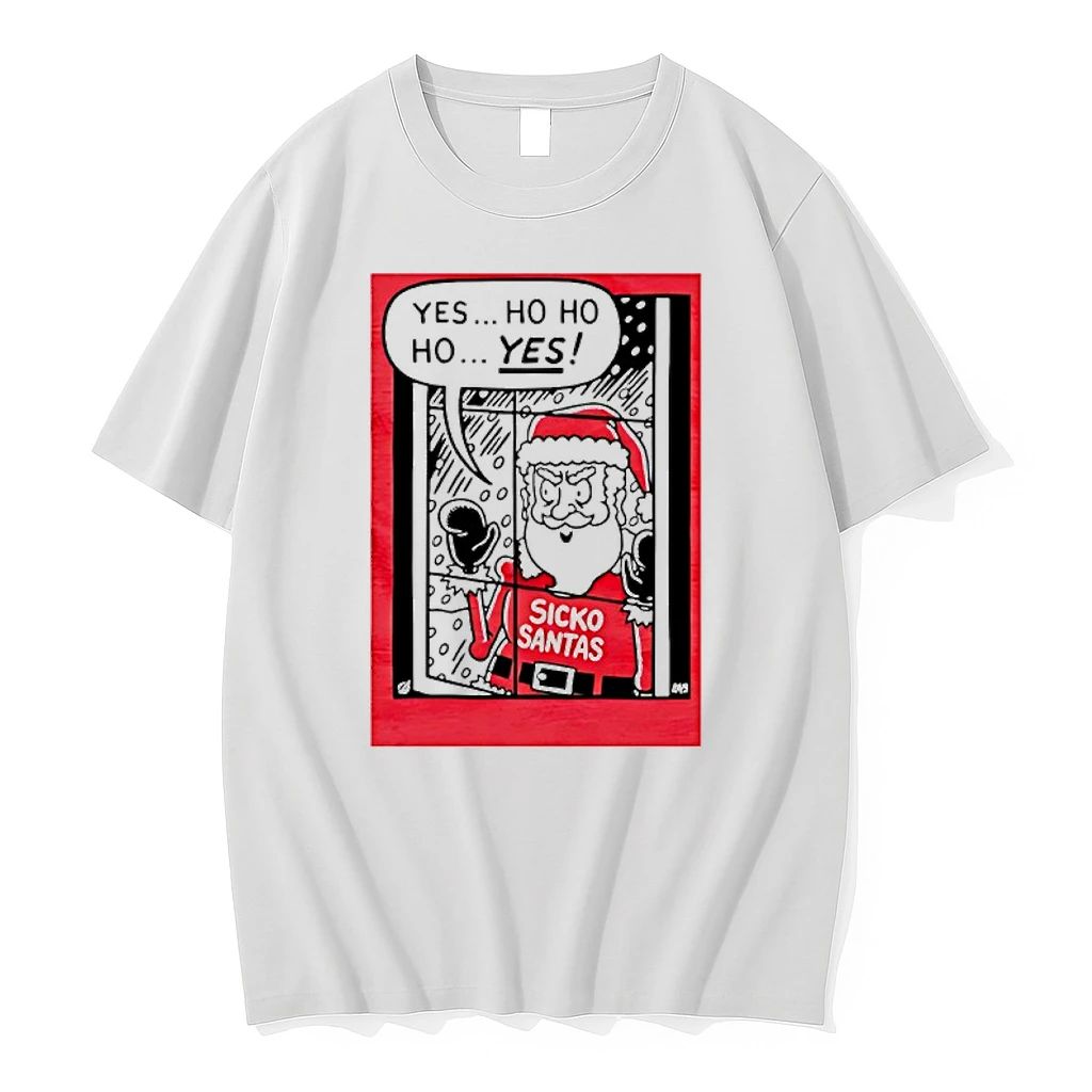 Sicko Santa Yes Ho Ho Ho Yes Comic Shirts