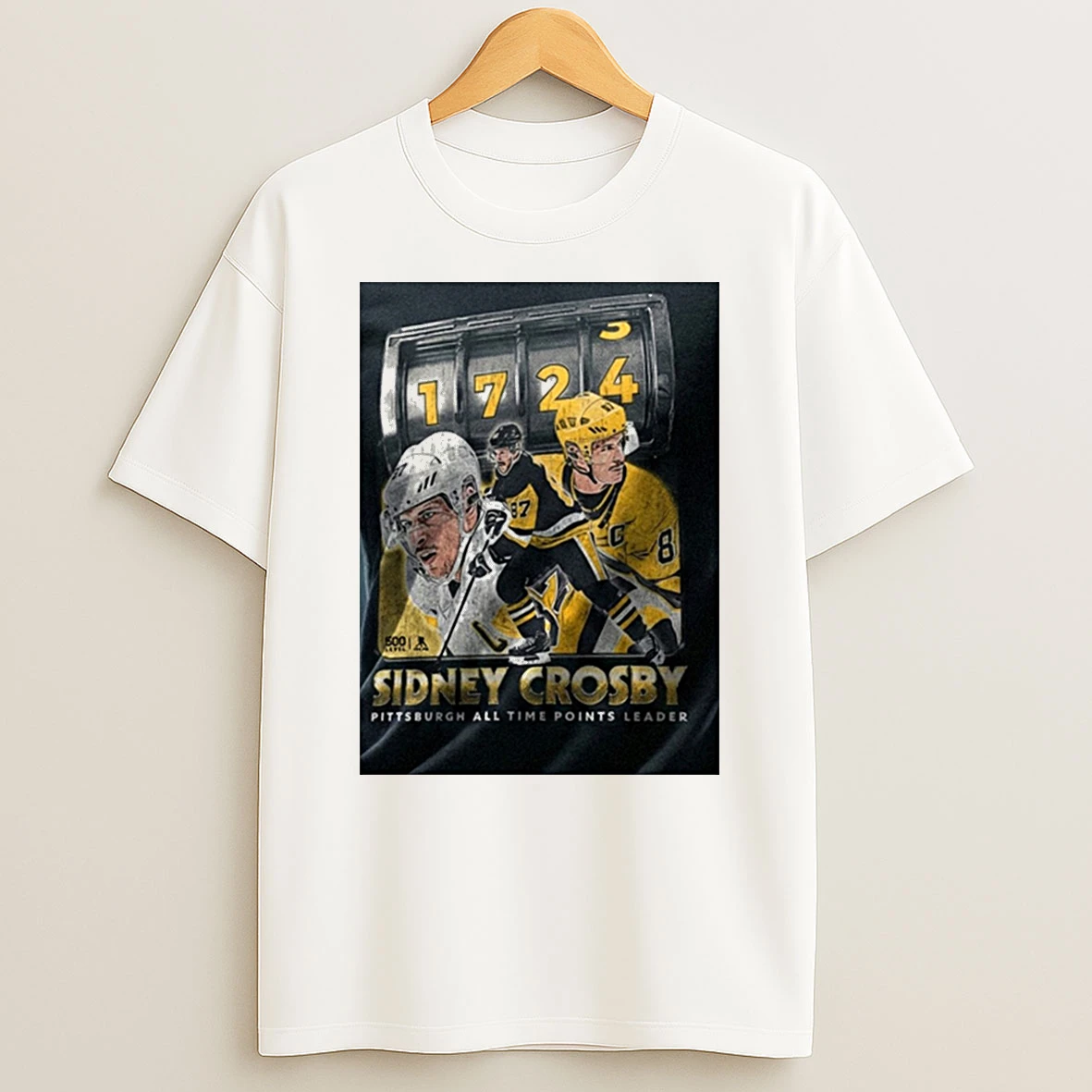 Sidney Crosby Pittsburgh Penguins 1724 Pittsburgh All Time Points Leader Shirts