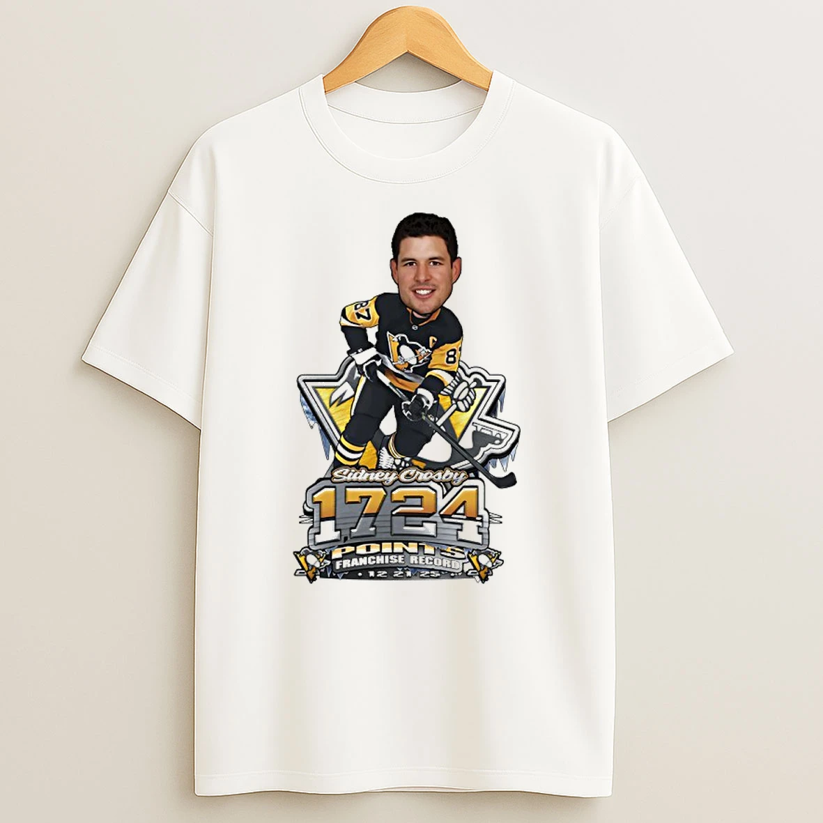 Sidney Crosby Pittsburgh Penguins Most Career Points In Franchise History Shirts
