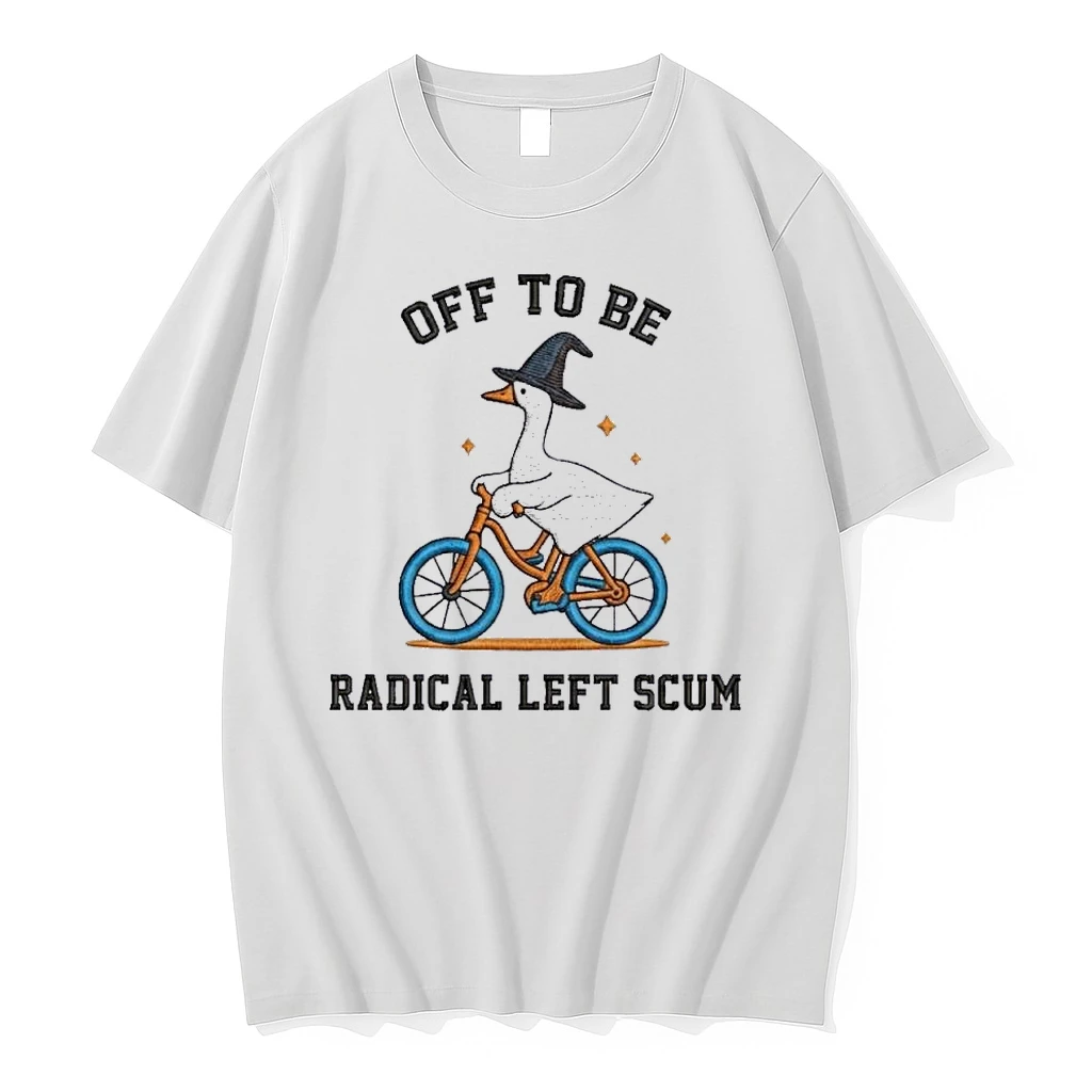 Silly Goose On Bicycle Off To Be Radical Left Scum Shirts