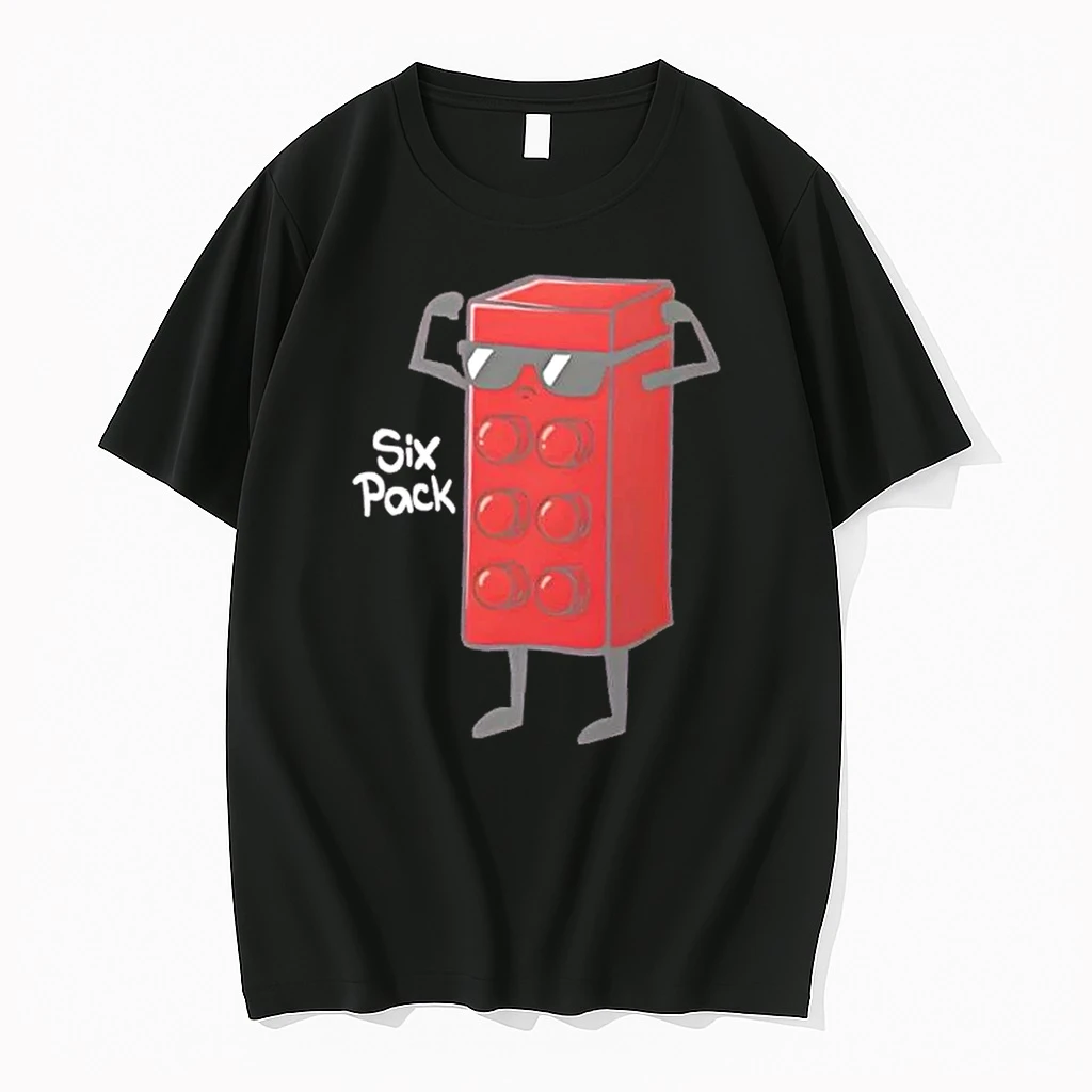 Six Pack Abs Funny Toy Brick Gym Workout Shirts