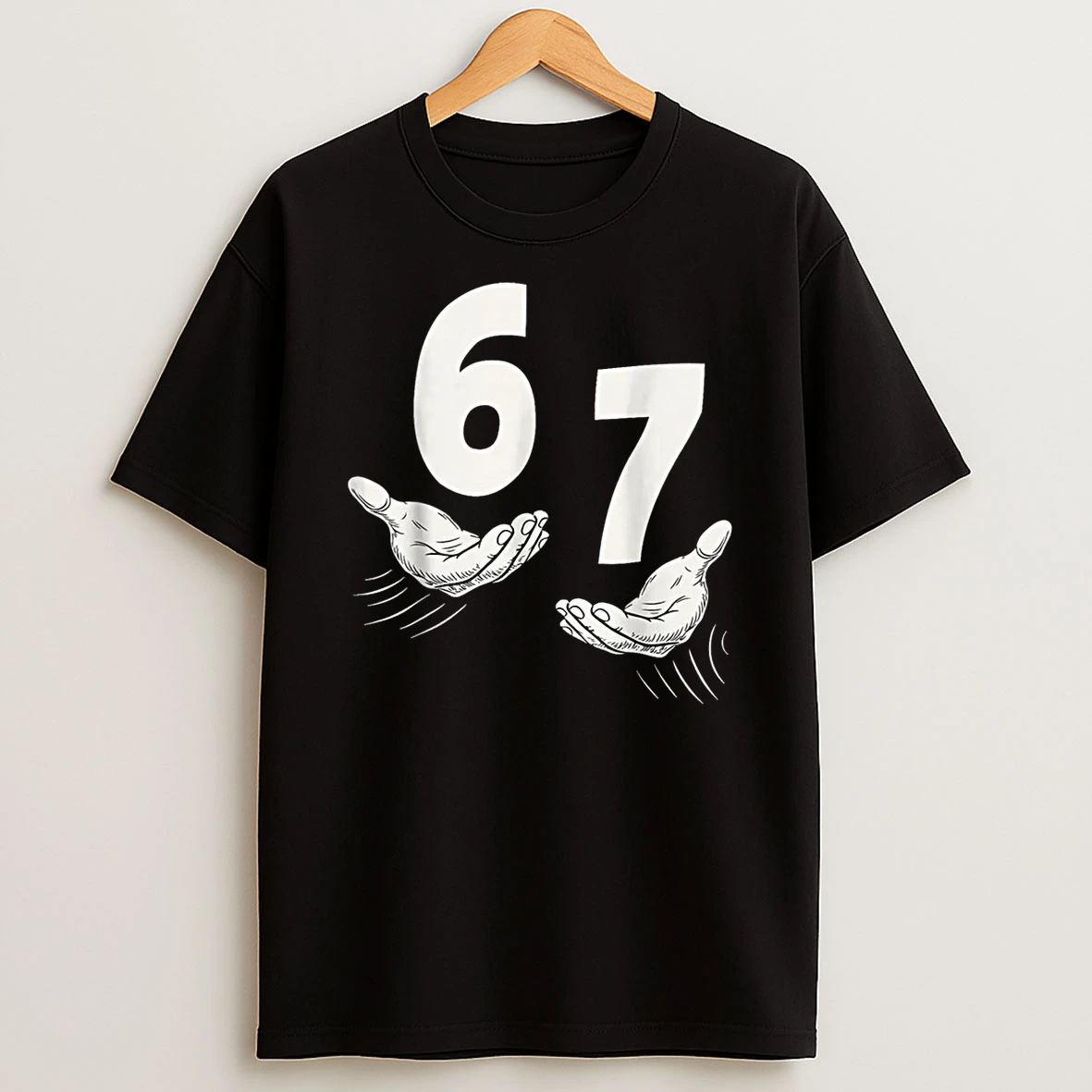Six Seven 67 6 7 Kids 67 Teen Boys 6 7 Meme Hands Shirts