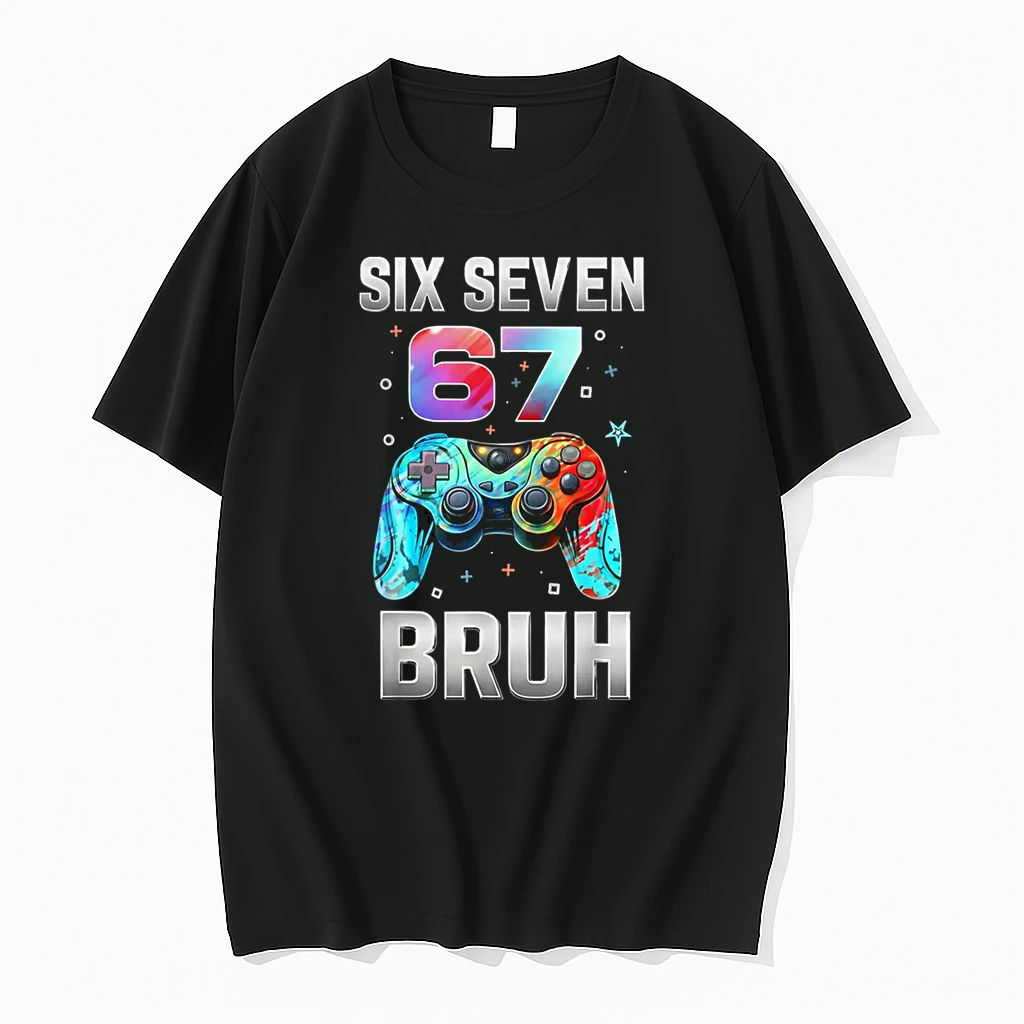 Six Seven 67 Bruh Birthday Funny Gaming Shirts