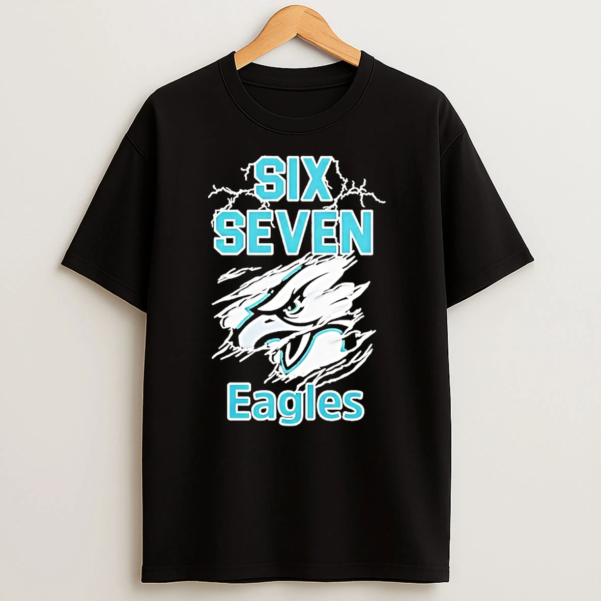 Six Seven Philadelphia Eagles Logo Lightning Shirts