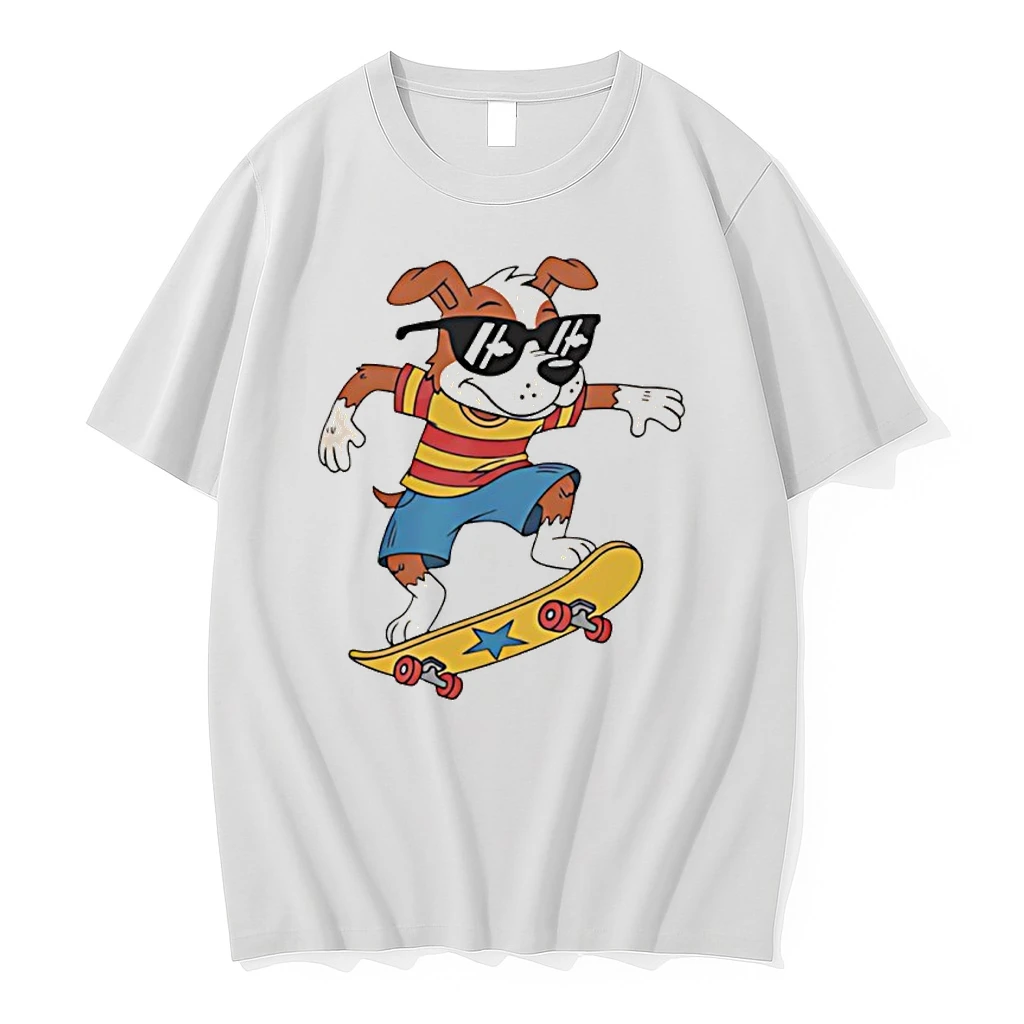 Skateboarding Dog Cartoon Shirts