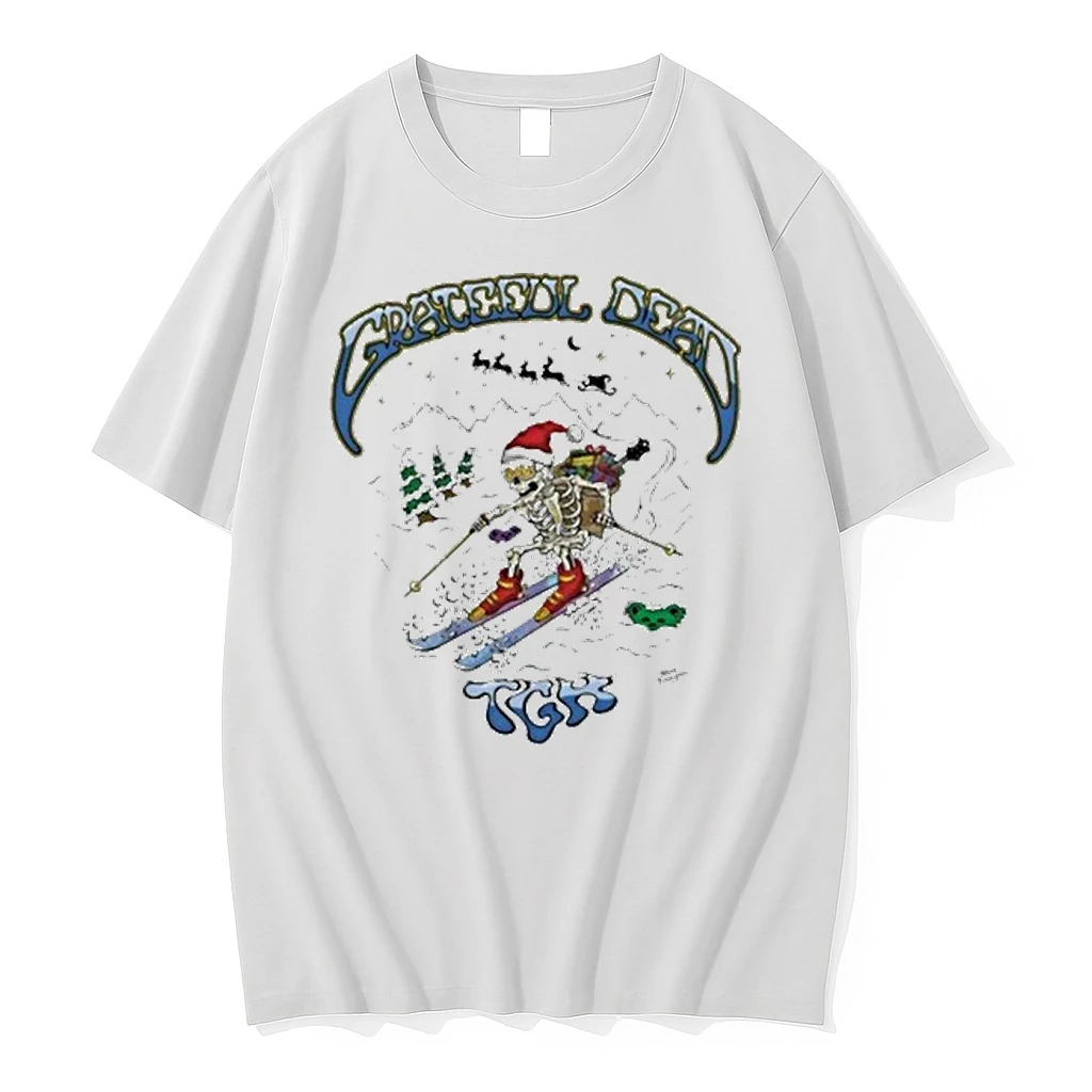 Skeleton Grateful Dead Store Peter Forsythe North Pole Powder Run Shirts