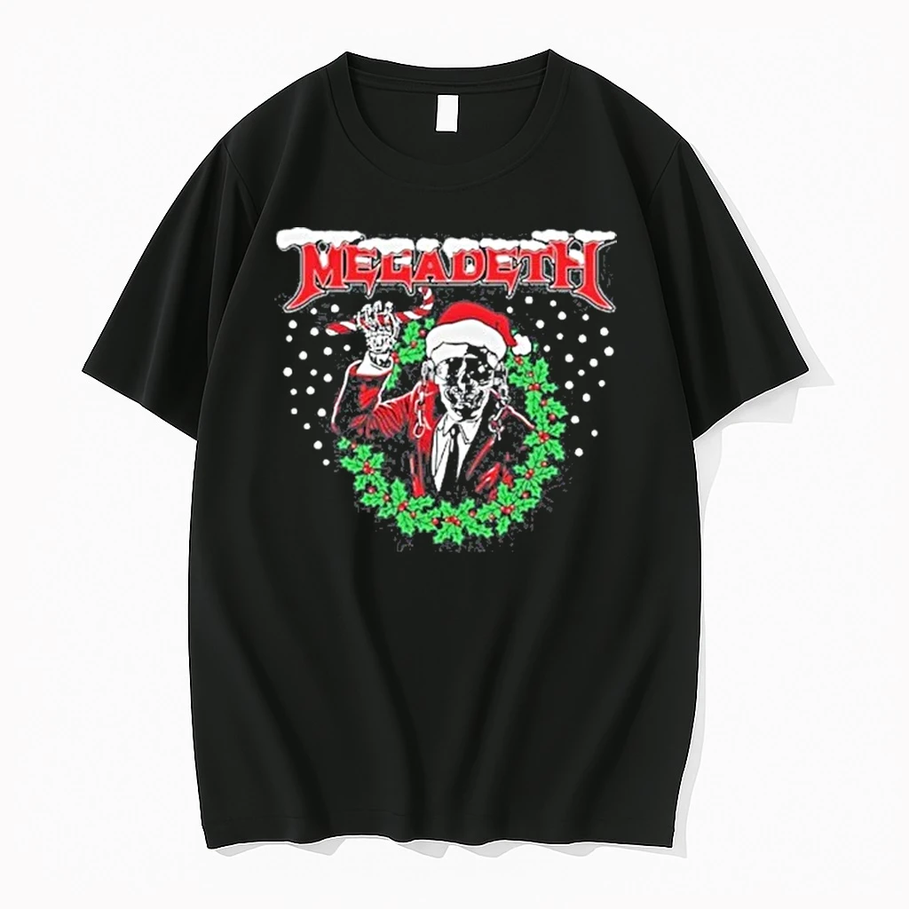 Skeleton Megadeth Vic Christmas Tour 2025 Shirts