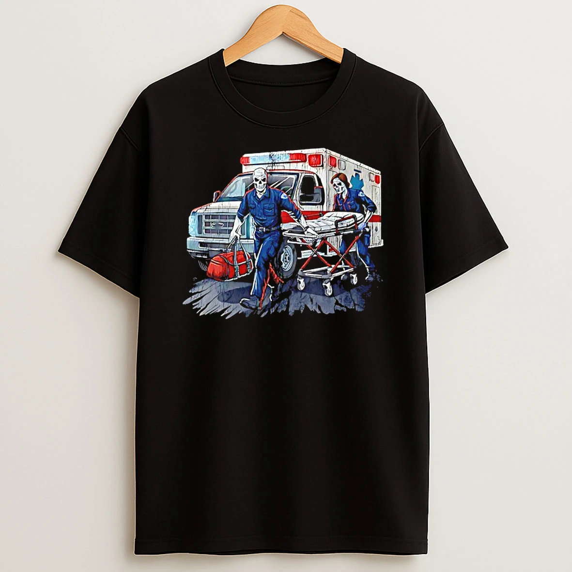 Skeleton Paramedic Vintage Shirts