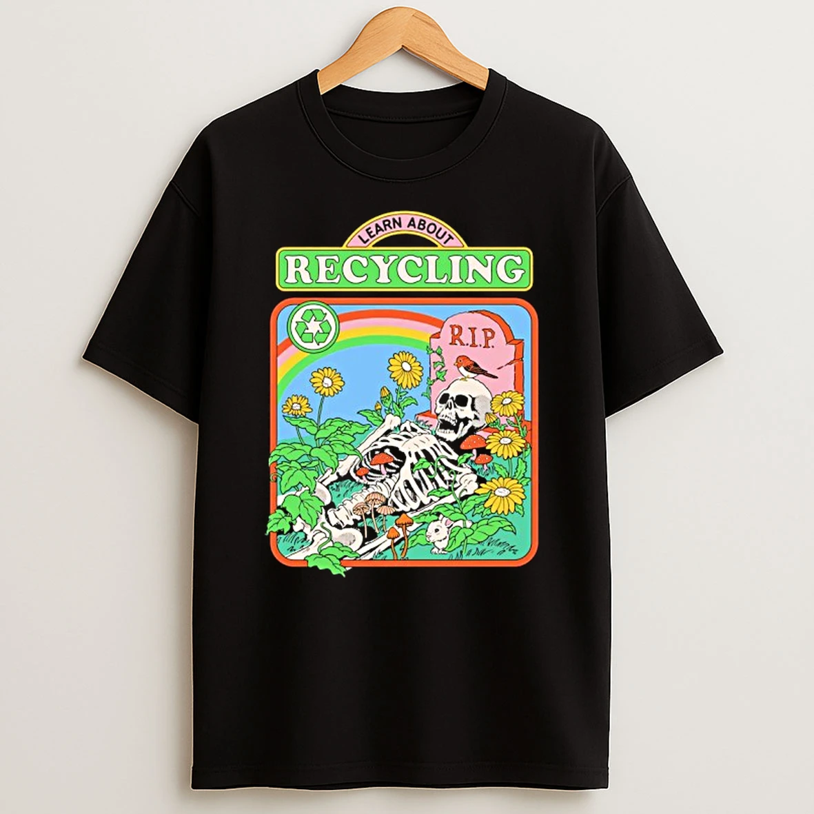 Skeleton Rip Learn About Recycling Shirts