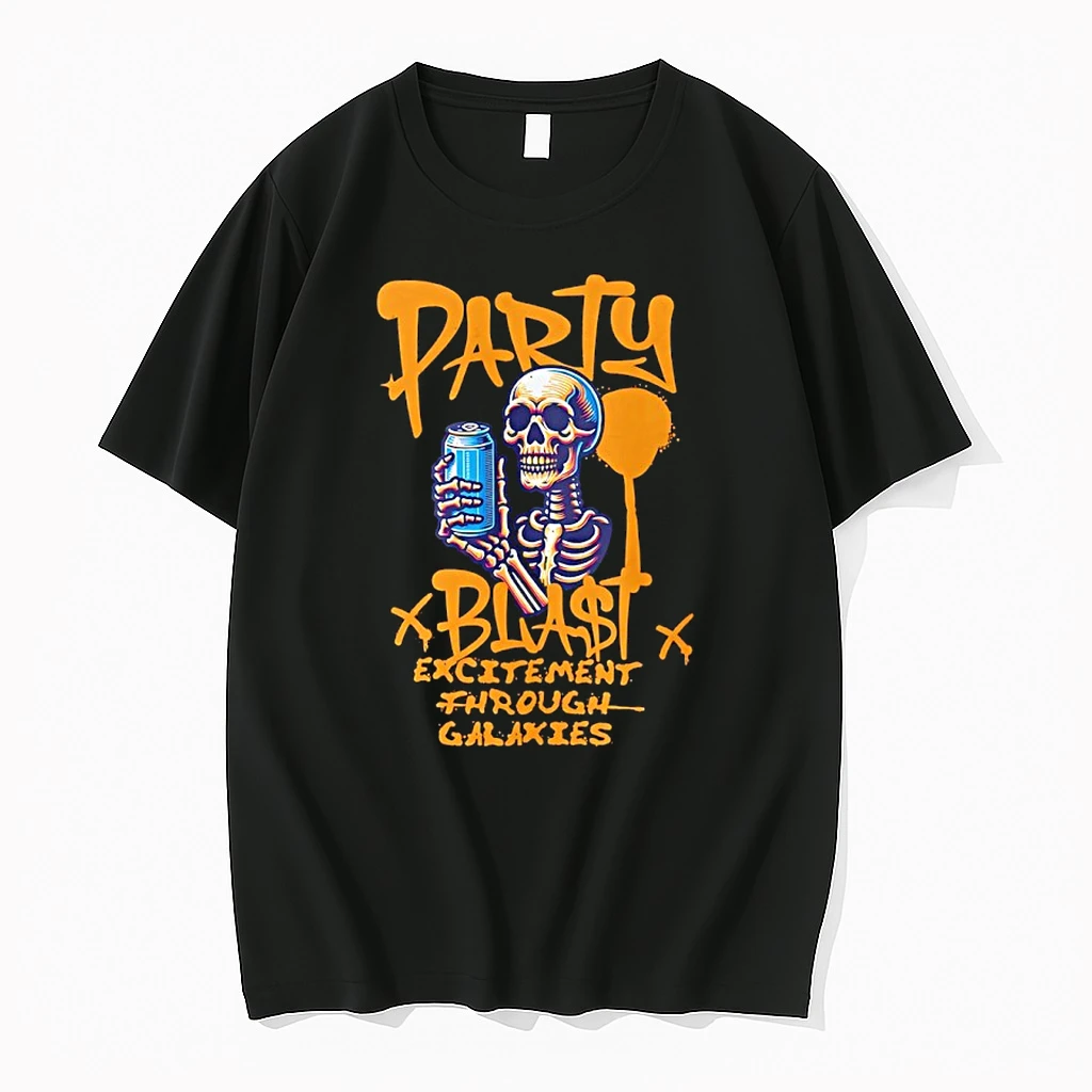 Skeleton Party Blast Excitement Through Galaxies Shirts
