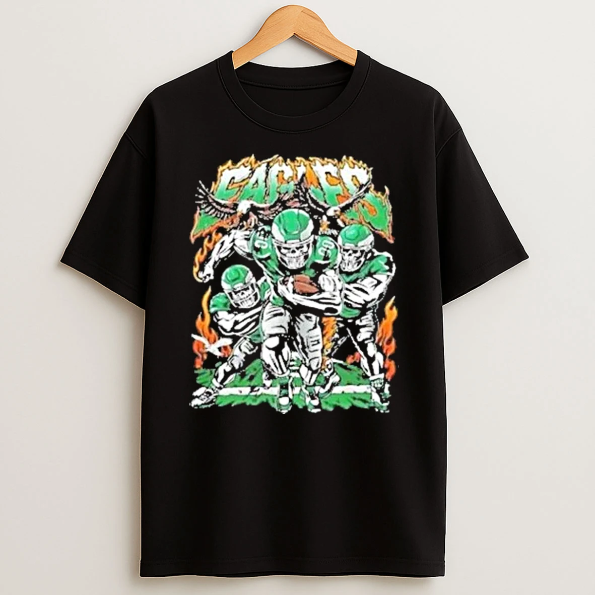 Skeletons Warren Lotas X Philadelphia Eagles Fire The Cannons Nfl Shirts