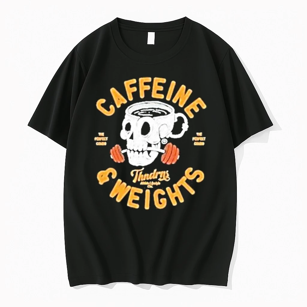 Skull Thundernoise Caffeine And Weights Shirts