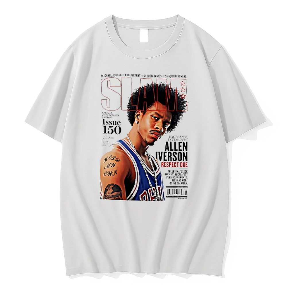Slam Philadelphia 76ers Allen Iverson Respect Due Issue 150 Shirts