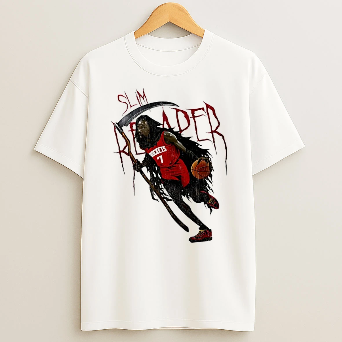 Slim Reaper Kevin Durant Houston Rockets Basketball Shirts