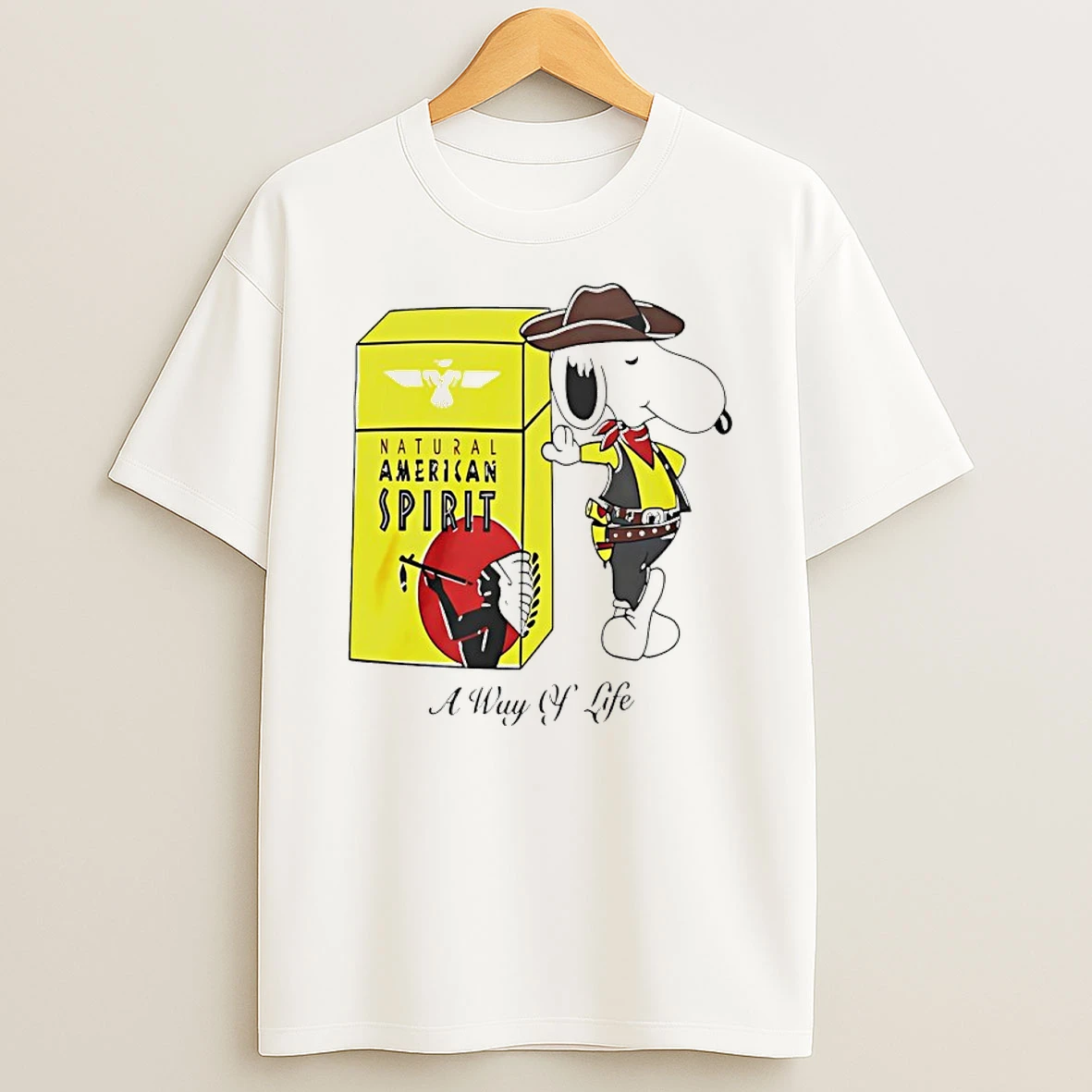 Snoopy Cowboy Natural American Spirit A Way Of Life Shirts