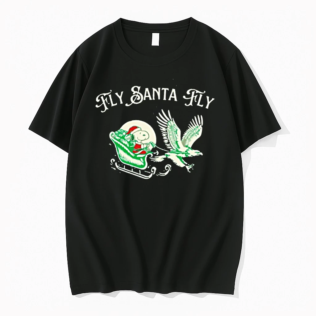 Snoopy Fly Santa Fly Philadelphia Eagles Shirts