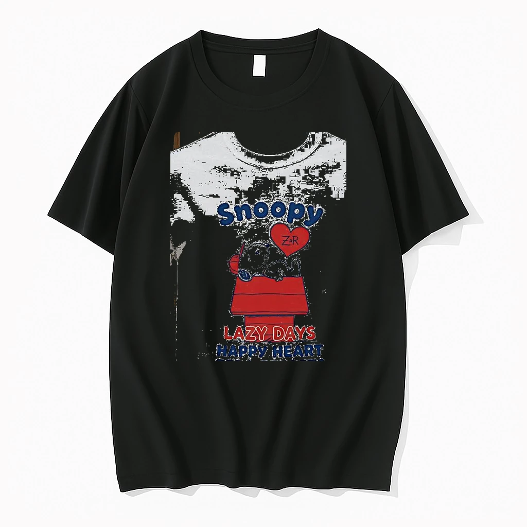 Snoopy Lazy Days Happy Heart Zero Regrets Shirts