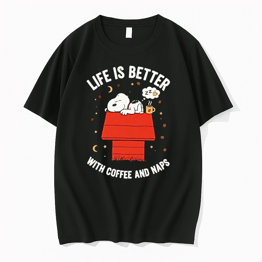 Snoopy Life Is Better With Coffee And Naps Shirts