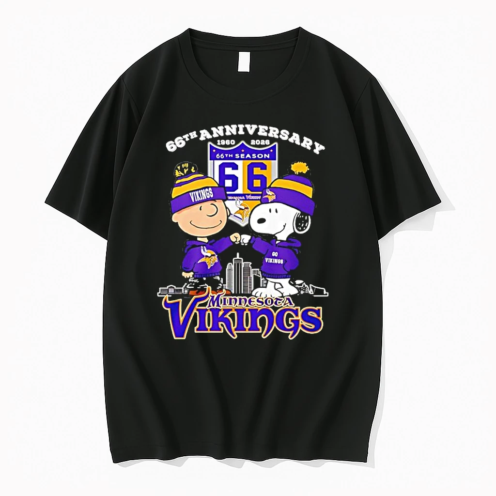 Snoopy Minnesota Vikings 66th Anniversary 1960 2026 Shirts