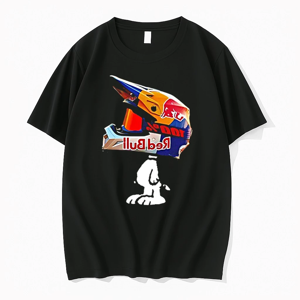 Snoopy Red Bull Racing Helmet Funny Shirts
