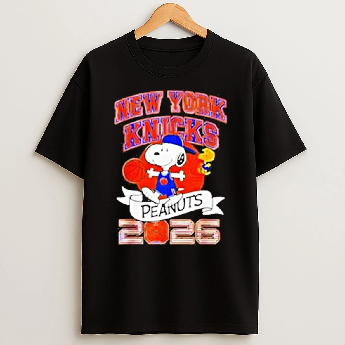 Snoopy Wearing New York Knicks Outfit Peanuts 2026 Shirts