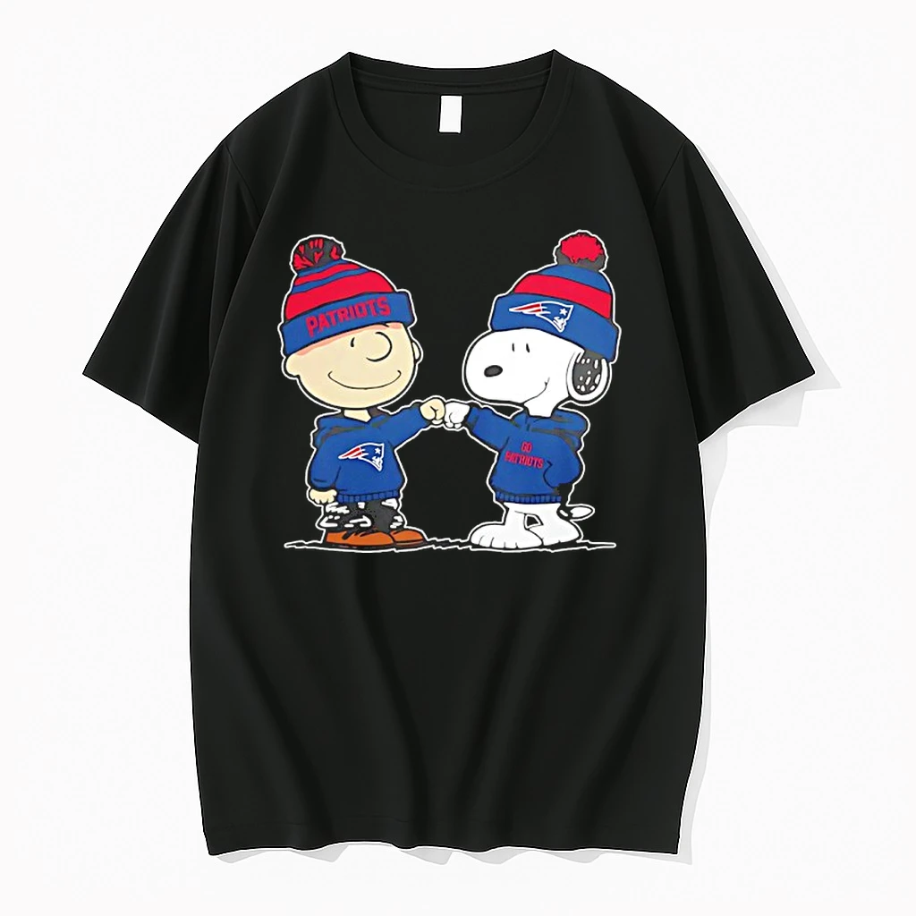 Snoopy And Charlie Brown Go New England Patriots Shirts