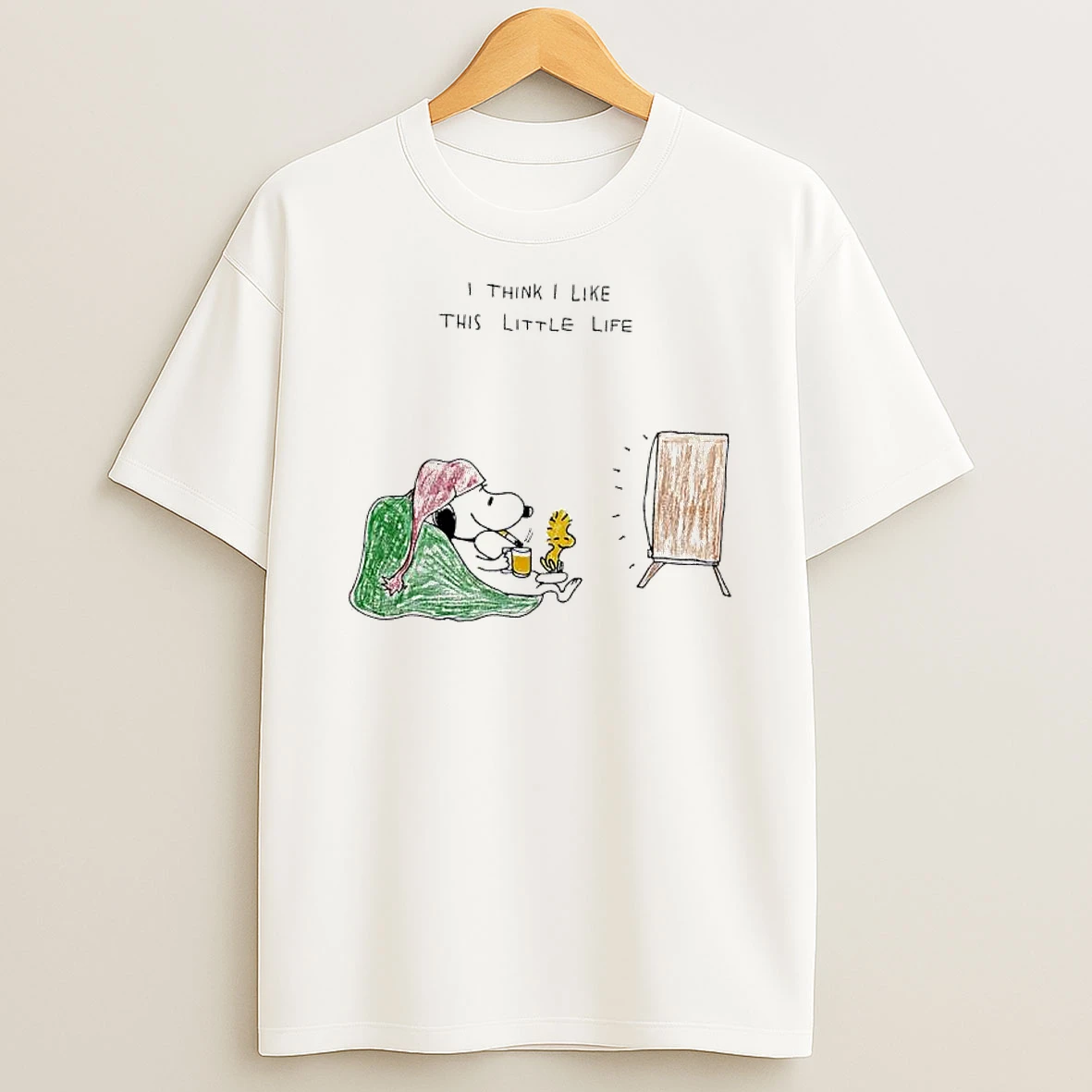 Snoopy And Woodstock I Think I Like This Little Life Shirts