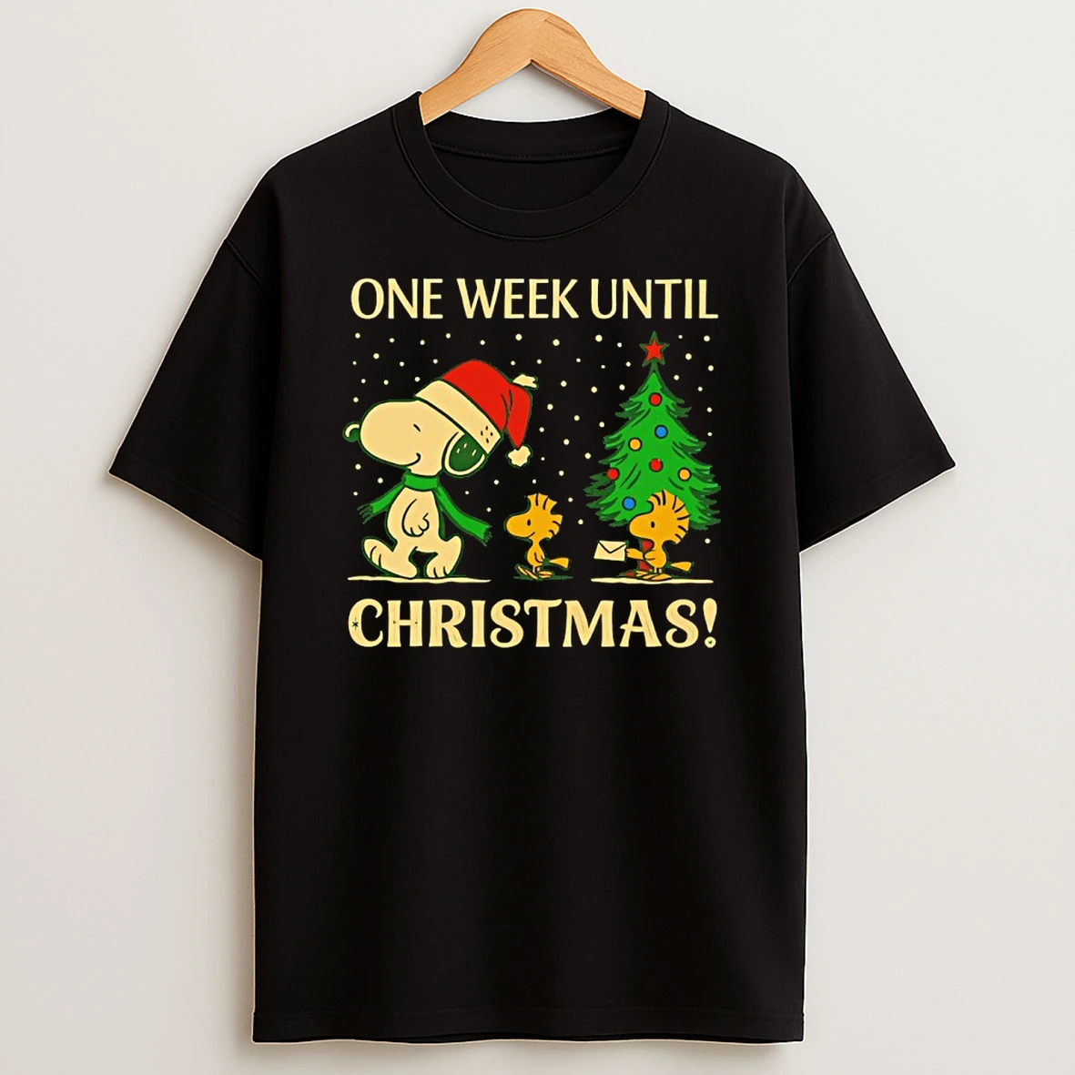 Snoopy And Woodstock One Week Until Christmas 2025 Shirts