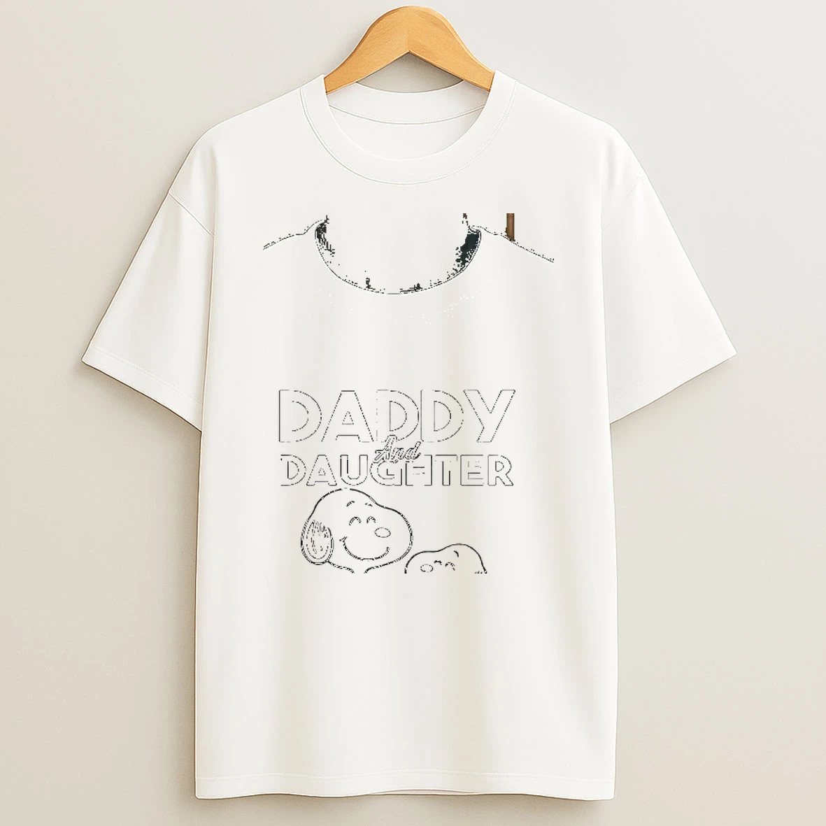 Snoopy Funny Daddy And Daughter Not Always Eye To Eye But Always Heart To Heart Shirts