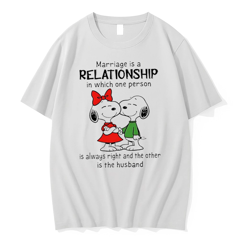 Snoopy Marriage Is A Relationship In Which One Person Is Always Right And The Other Is The Husband Shirts